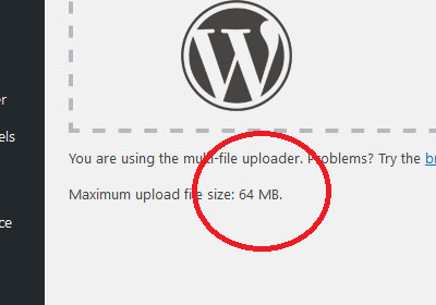 WordPress upload file size limit increase